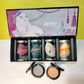 Gift Packing Luxury Velvet Makeup Puff Set – FREE 2 Eyeshadows | Premium Packaging 🎀